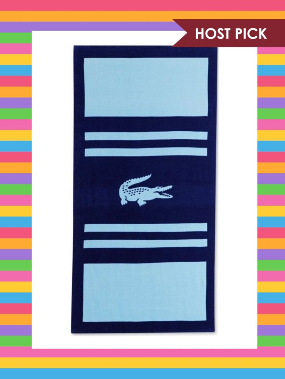 Lacoste Beach Towel (NWT)